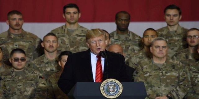 Trump celebrates Afghanistan visit as great