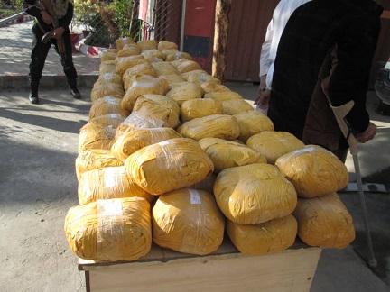 226kg of drugs seized, 4 suspects held in Nangarhar