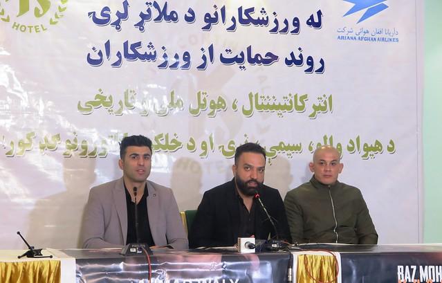 MMA fighters, matches organizer in press conference