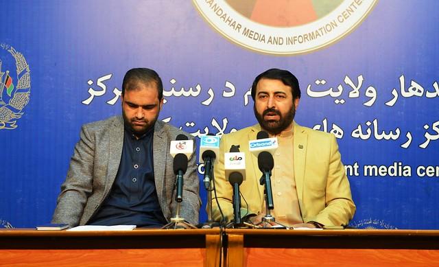 Kandahar officials, press conference