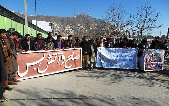 Kabul based civil society activists voiced for peace