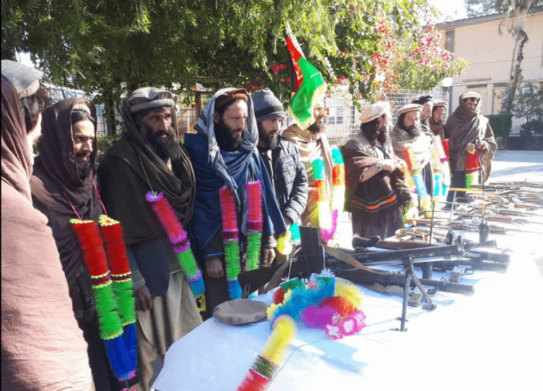 په کونړ د داعش ۱۶ کسیزه ډله حکومت ته تسلیم شوه