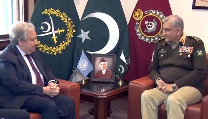 Gutteres, Gen. Bajwa talk Afghan peace process