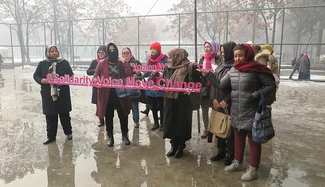 Afghan women rally
