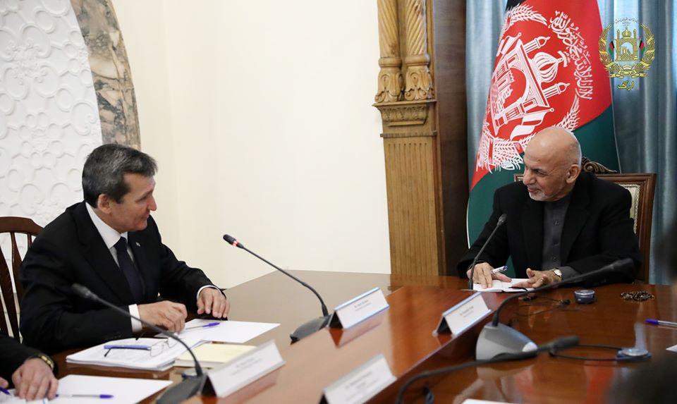 غنى: افغانستان در بخش کمک های امنیتی با ترکمنستان متعهد است