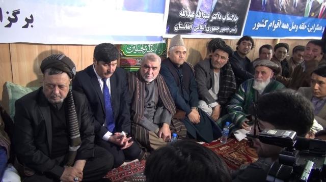 Balkh gatherings lend support to Ghani, Abdullah