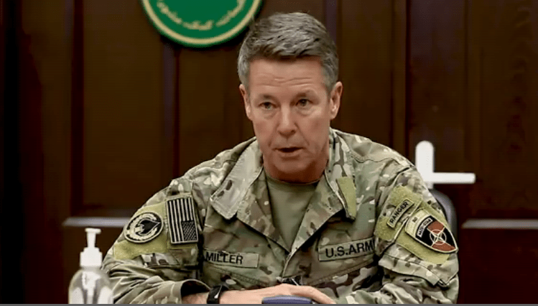 جنرال میلر: نیروهای افغان ظرفیت حفظ مناطق شان را دارند