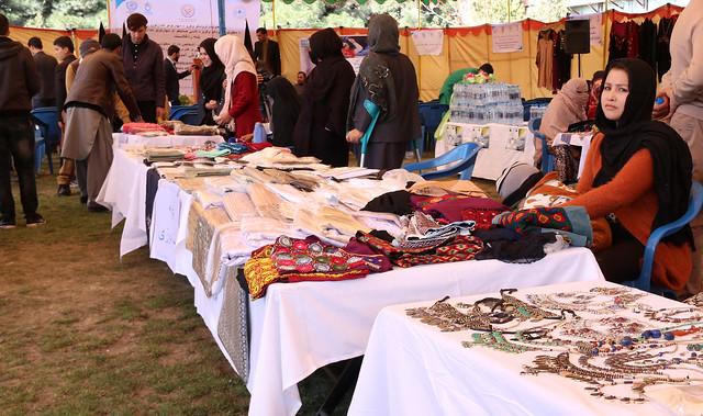 Disable people handicrafts exhibition