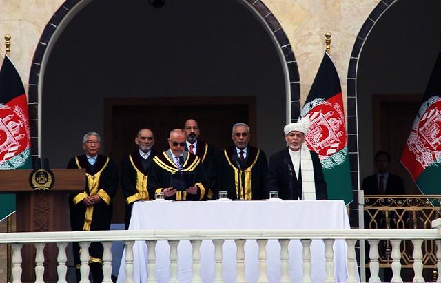 Chief of Justice administers oath to President Ghani