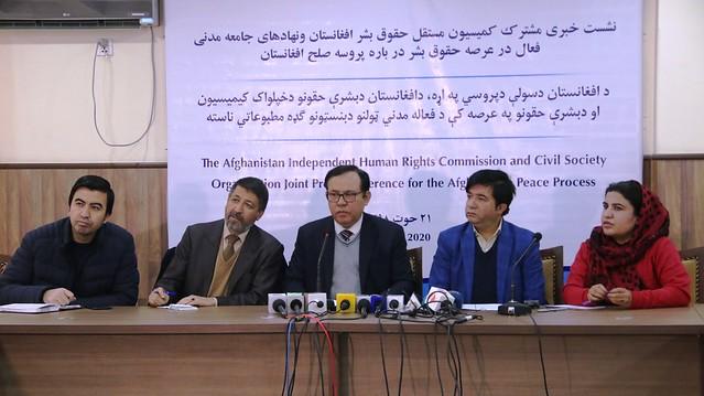 AIHRC press conference on peace