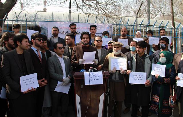 Civil activists gathering in Kabul