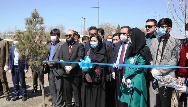 Human Rights commission opens garden in Kabul