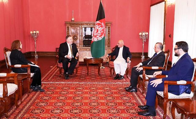 President Ghani held meeting with Mike Mompeo