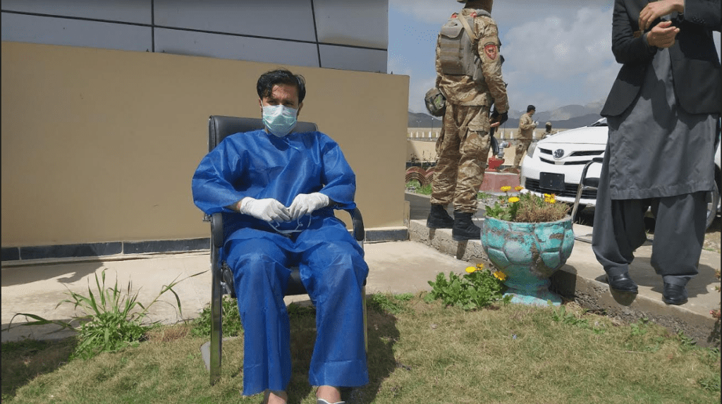 Kandahar’s first corona patient returns home