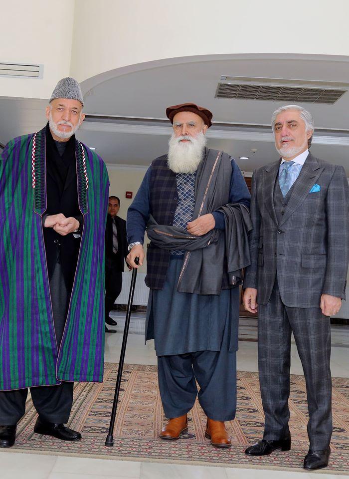 Poll crisis: Karzai, Sayyaf meet Abdullah again
