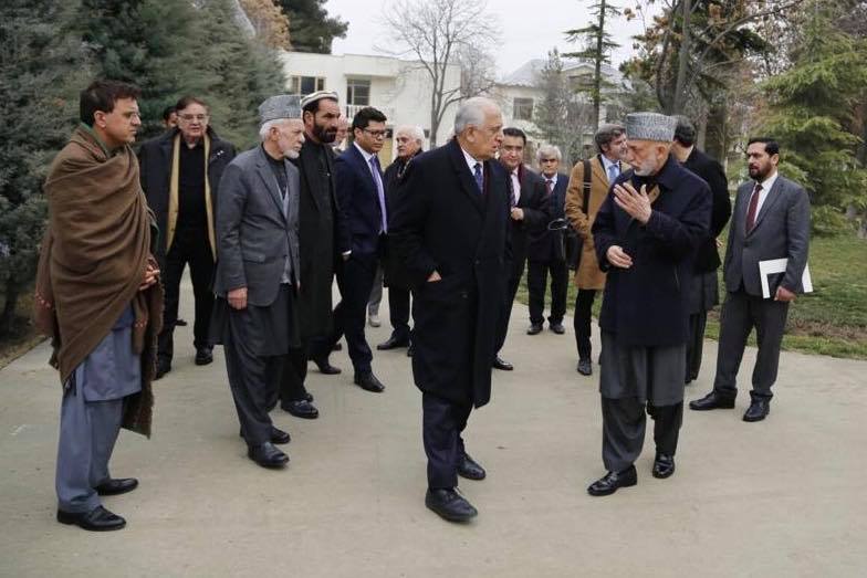 Khalilzad arrives in Kabul meets Karzai, Abdullah