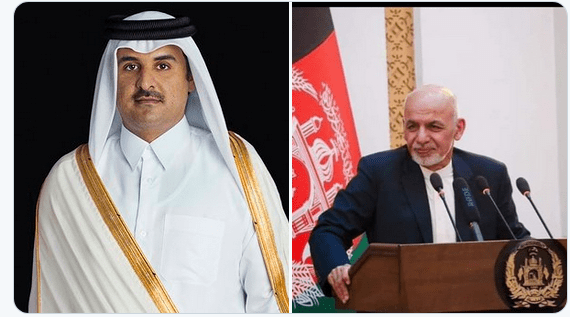 Ghani, Qatar ruler confer on peace process