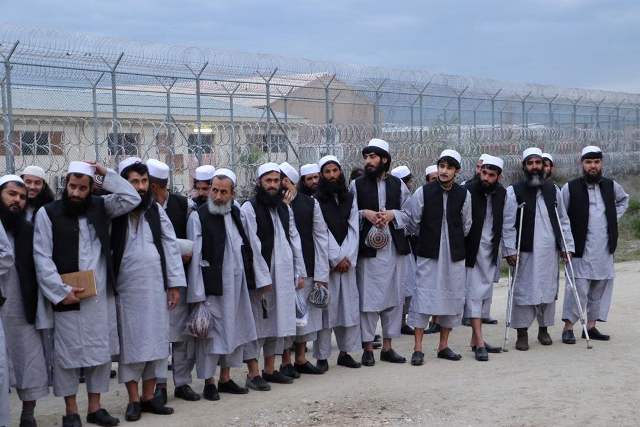 3rd batch of 100 Taliban prisoners walks free