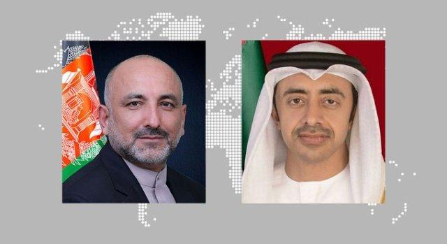 Afghan, UAE FMs discuss war on COVID-19