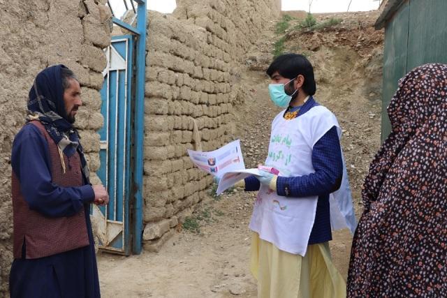 کمپاين آگاهي دهى خانه به خانه درمورد ويروس کرونا درغورآغازگرديد