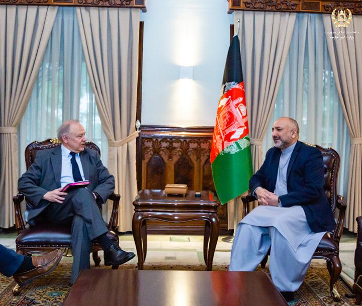 Atmar, Ilsaas confer on peace process & reforms