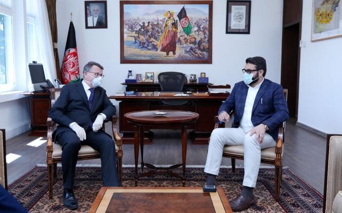 Mohib talks peace with Russian, Germany envois