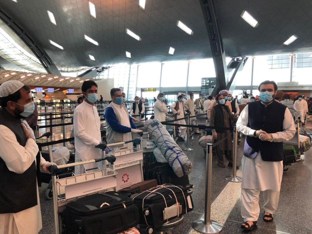 Over 300 Afghans stranded in Qatar return home today