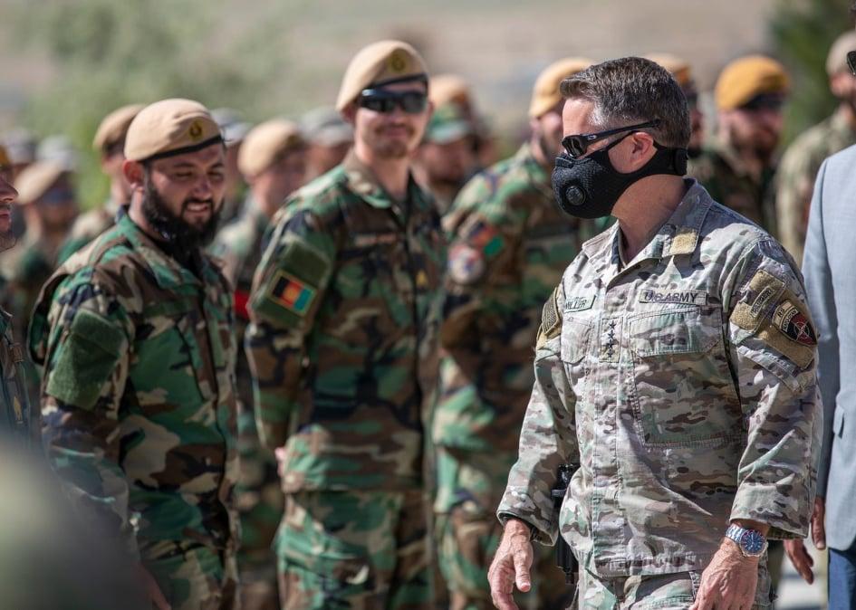 جنرال میلر: نیروهای افغان نقش اساسی برای صلح بازی می کنند