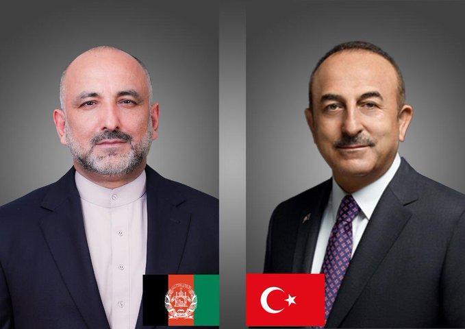 Afghan, Turkish FMs discuss peace process