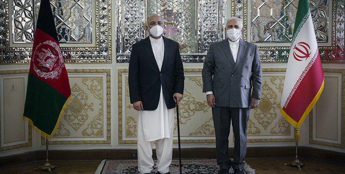 FMs Hanif Atmar, Javed Zarif