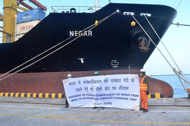 Wheat shipment reaches Chabahar
