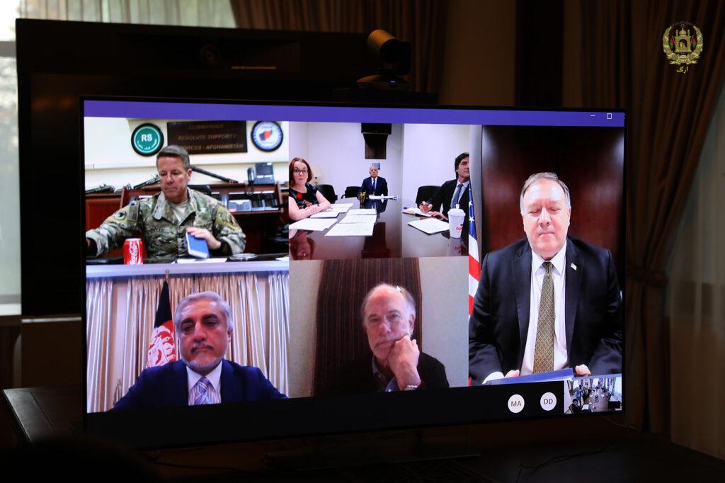 ولسمشر غني او پمپیو د سولې پر راتلونکو اقداماتو او دایمي اوربند خبرې کړې