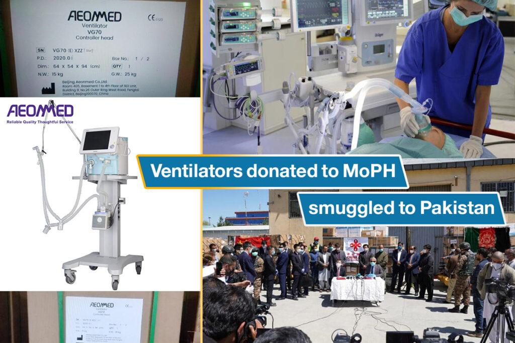 Ventilators donated to MoPH smuggled to Pakistan