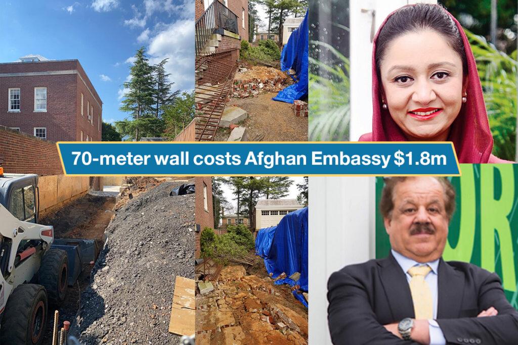 70-meter wall costs Afghan Embassy $1.8m