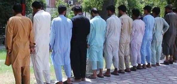 Kabul police detain 16 crime suspects