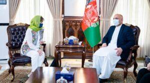 Atmar, Lyons discuss recent situation, peace talks