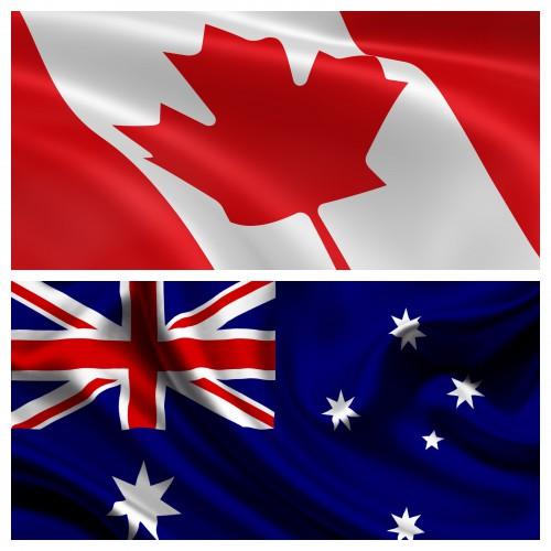 Canada-Australia flag