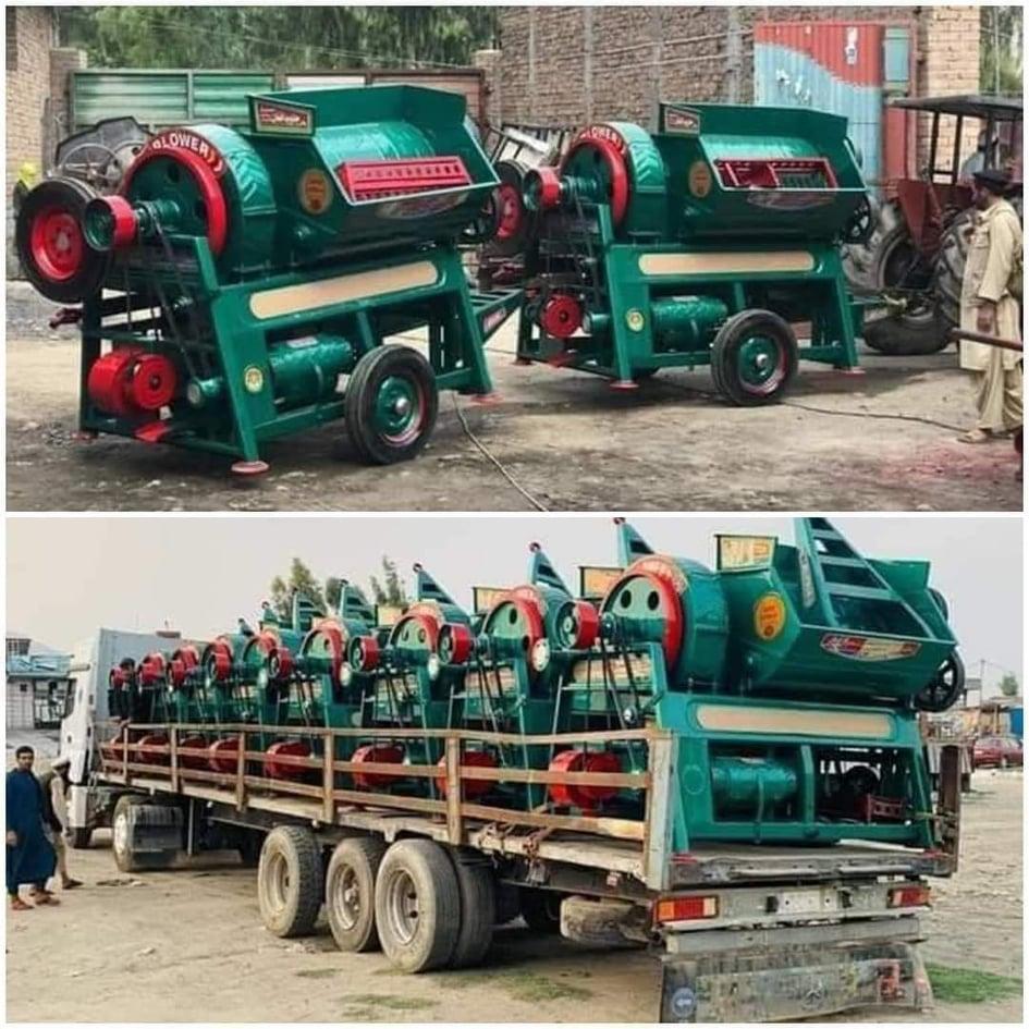Nangarhar factory exports threshing machines to Tajikistan