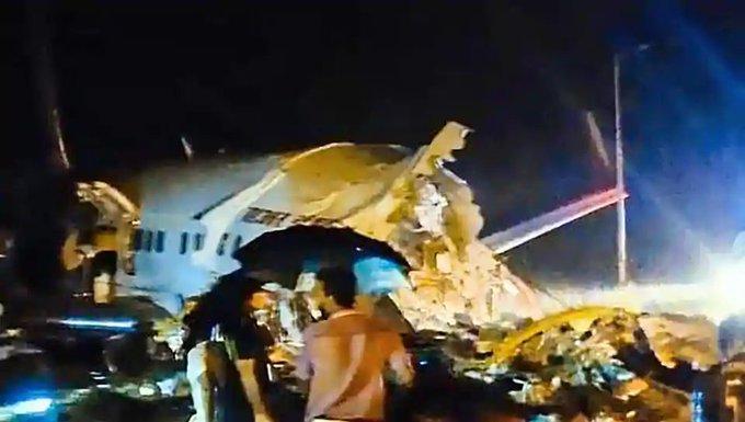 با دوپارچه شدن هواپیمای مسافربری هند٢٠ تن کشته و١٧٠ تن زخمى شدند
