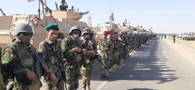 افغان ملي ځواکونو د کندهار سپین بولدک کې پوځي تمرینات ترسره کړل