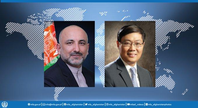 Atmar, Chinese envoy discuss peace process, economic cooperation