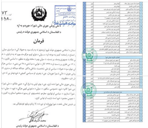 ځیني شنونکي د ملي روغې جوړې عالي شورا پر اعلان شوو ډېری غړو ملاحظې لري