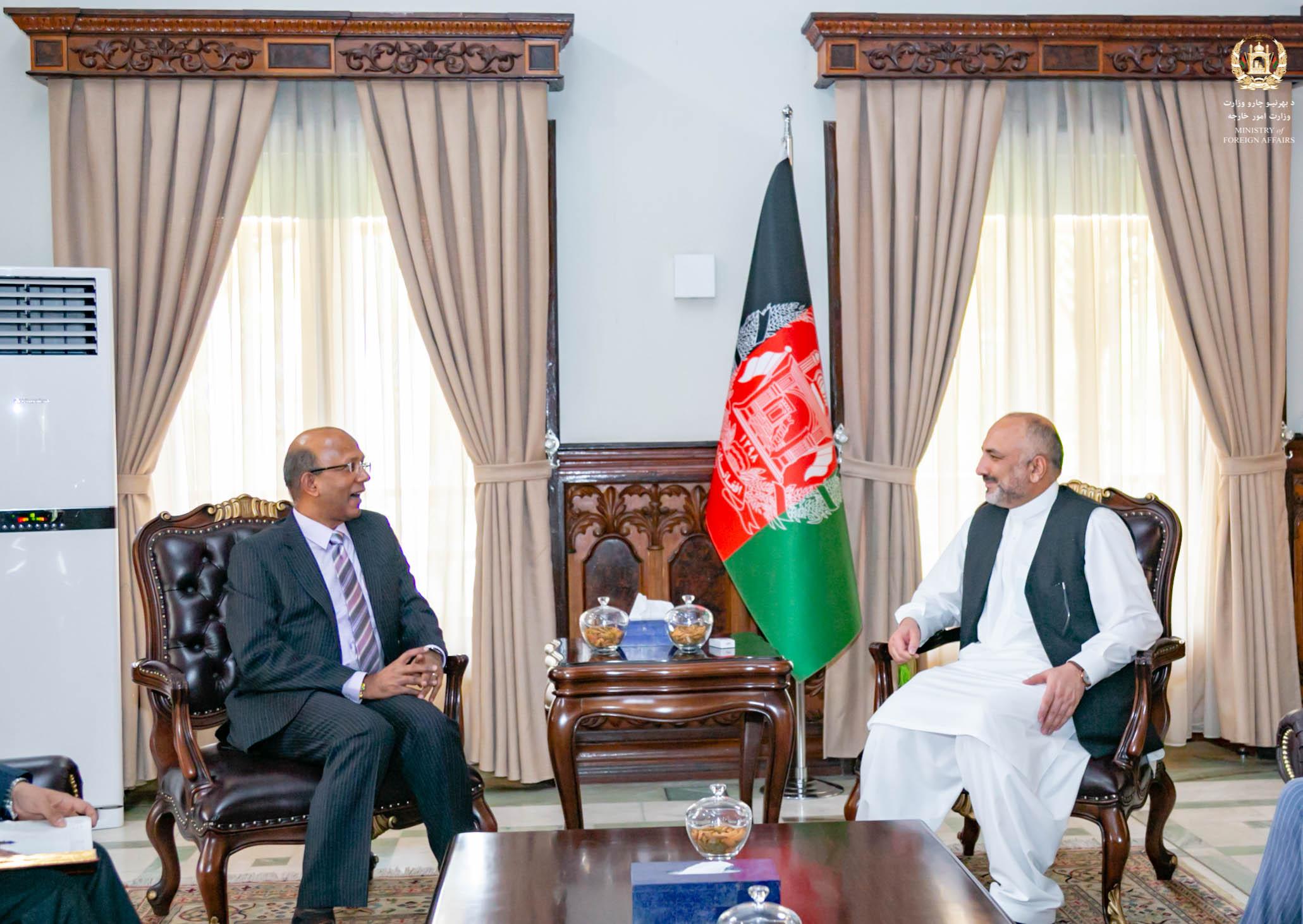 Atmar, Kumar discuss ceasefire, Covid-19