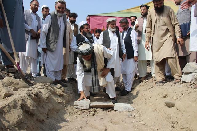 Construction work of a school building