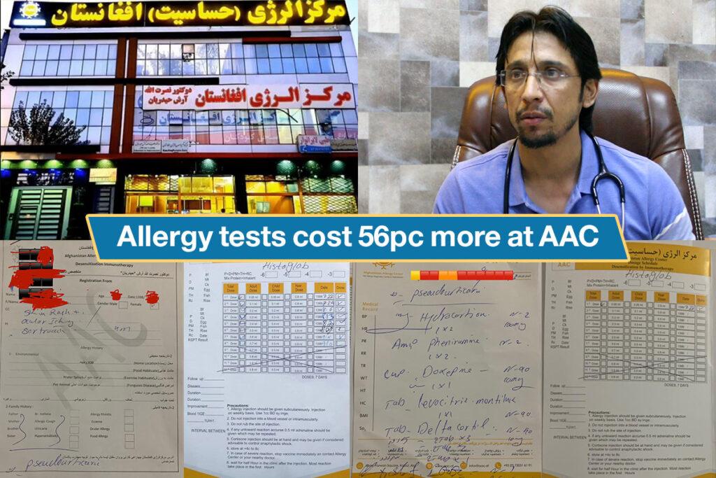 Allergy tests cost 56pc more at AAC