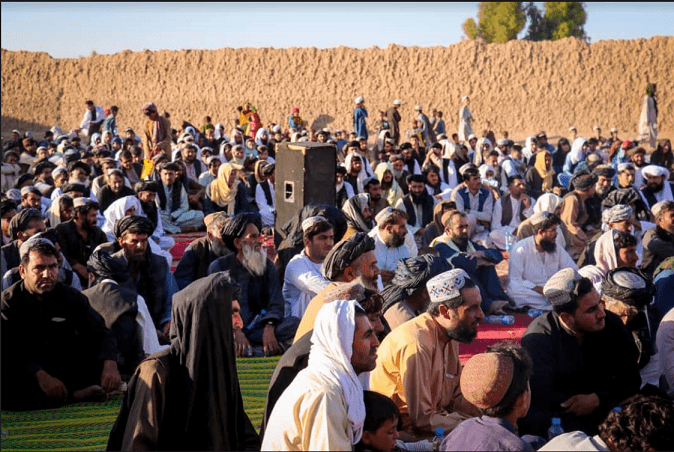 سپین بولدک کې د یوې ولسي غونډې له لارې د خلکو د بنسټیزو حقونو د ورکړې غوښتنه وشوه