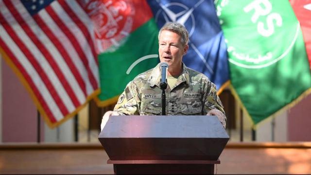 ​جنرال میلر: حالا هم درمیدان جنگ نظامیان افغان را حمايت می کنیم