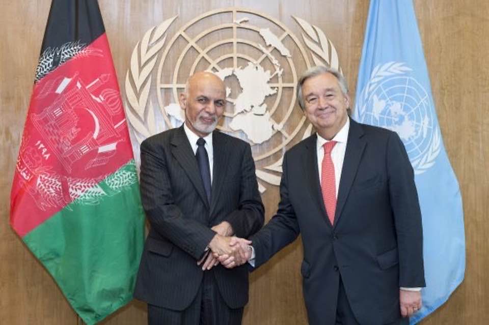 Ghani urges UN to help Afghans achieve lasting peace