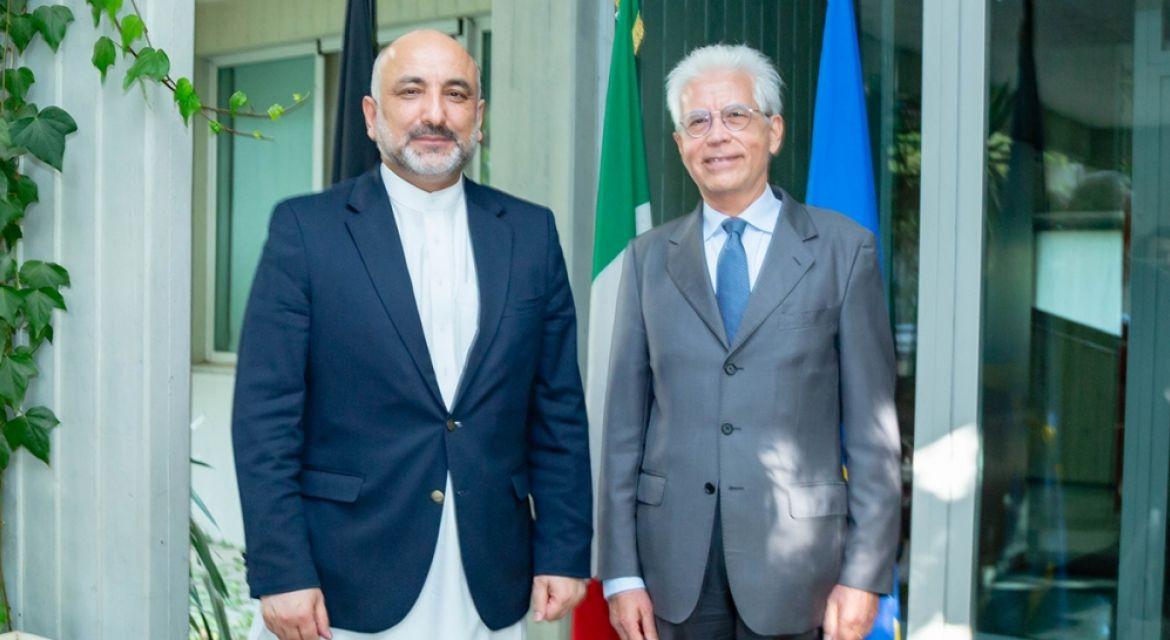 Atmar, EU diplomats discuss peace talks, cut in violence