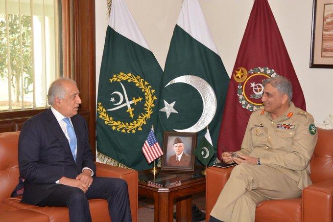 Khalilzad, Gen. Miller meet Gen. Bajwa, talk Afghan peace